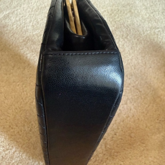 Chanel Matelasse Dark Navy VINTAGE AUTHENTIC Quilted Chain Shoulder Bag handbag - Picture 8 of 16